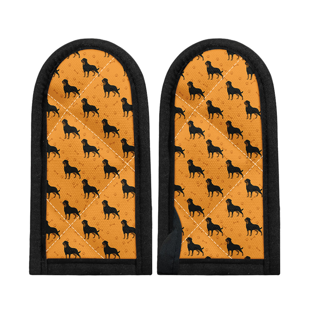 Rottweiler Dog Pattern Print Skillet Handle Cover