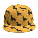 Rottweiler Dog Pattern Print Snapback Cap