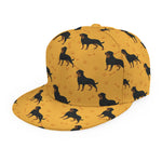 Rottweiler Dog Pattern Print Snapback Cap