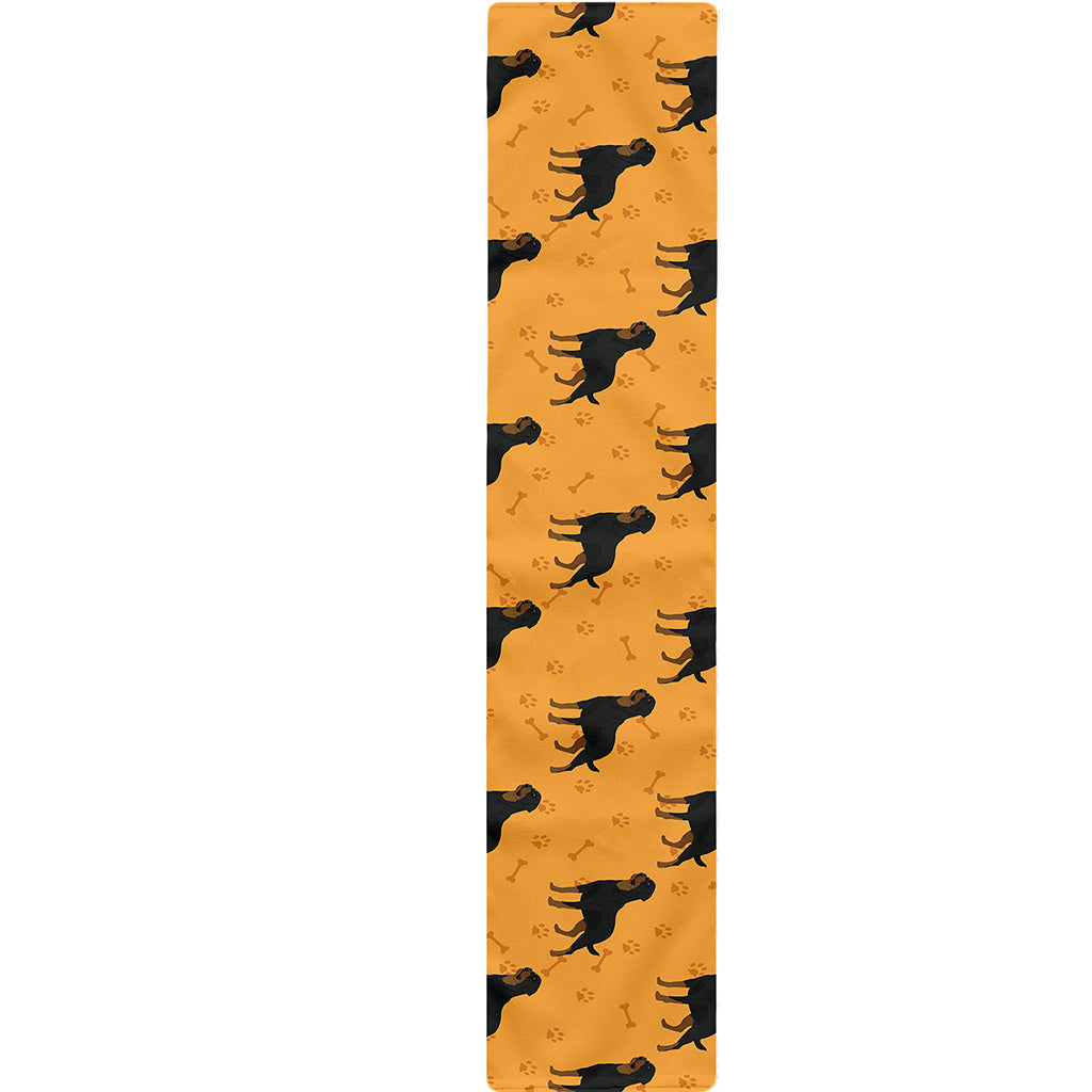 Rottweiler Dog Pattern Print Table Runner