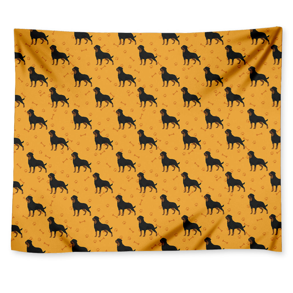 Rottweiler Dog Pattern Print Tapestry