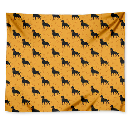 Rottweiler Dog Pattern Print Tapestry