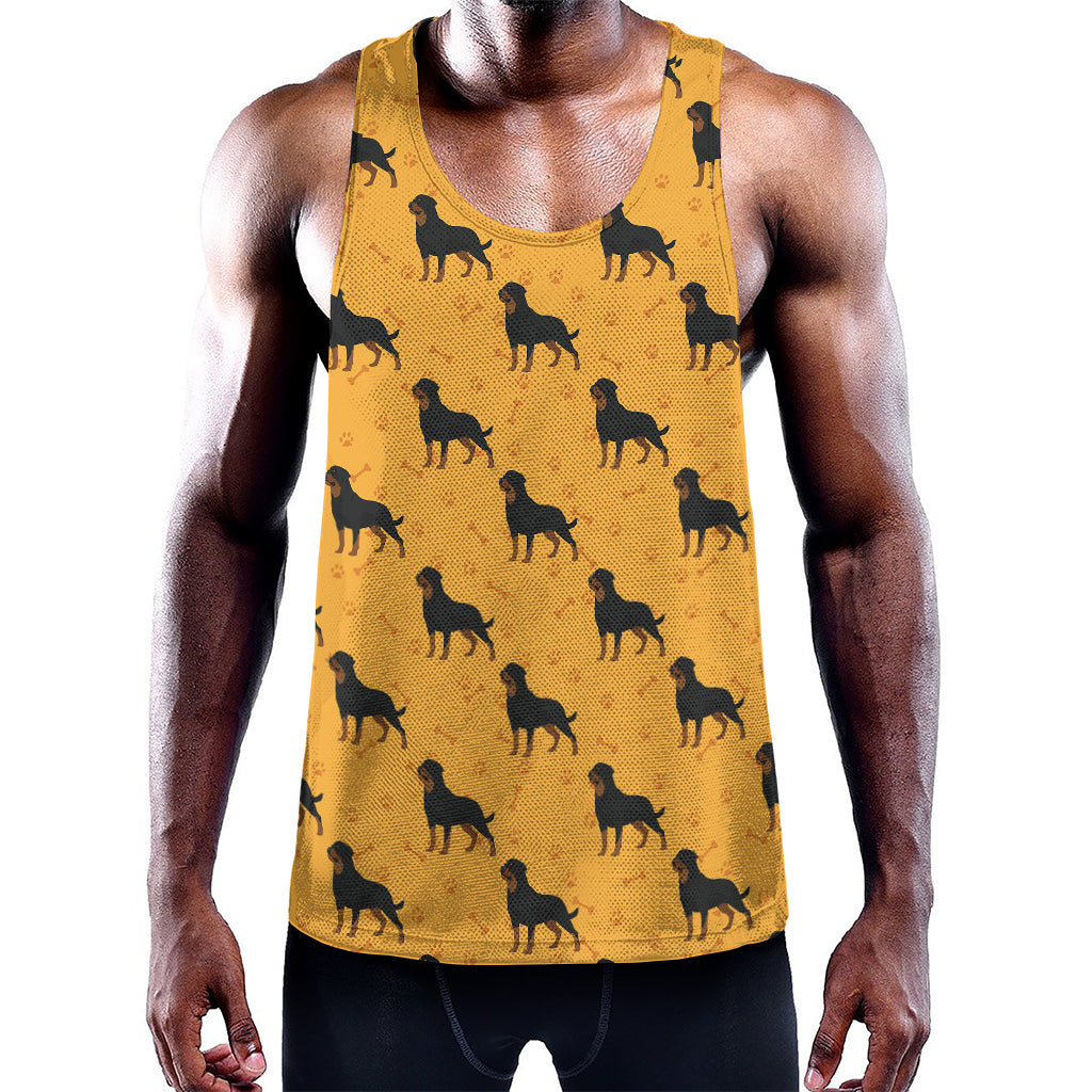 Rottweiler Dog Pattern Print Training Tank Top