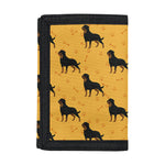 Rottweiler Dog Pattern Print Trifold Wallet