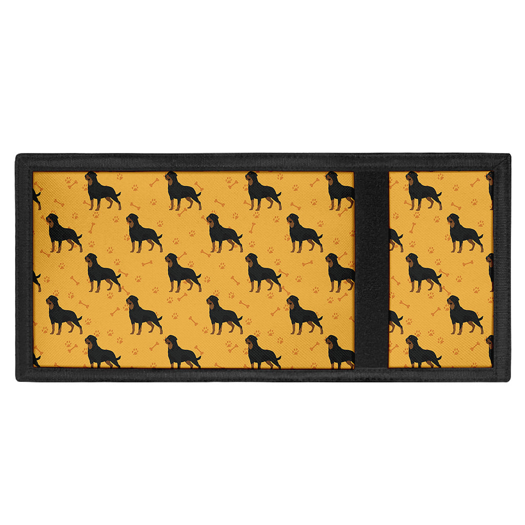 Rottweiler Dog Pattern Print Trifold Wallet