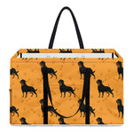 Rottweiler Dog Pattern Print Utility Tote Bag