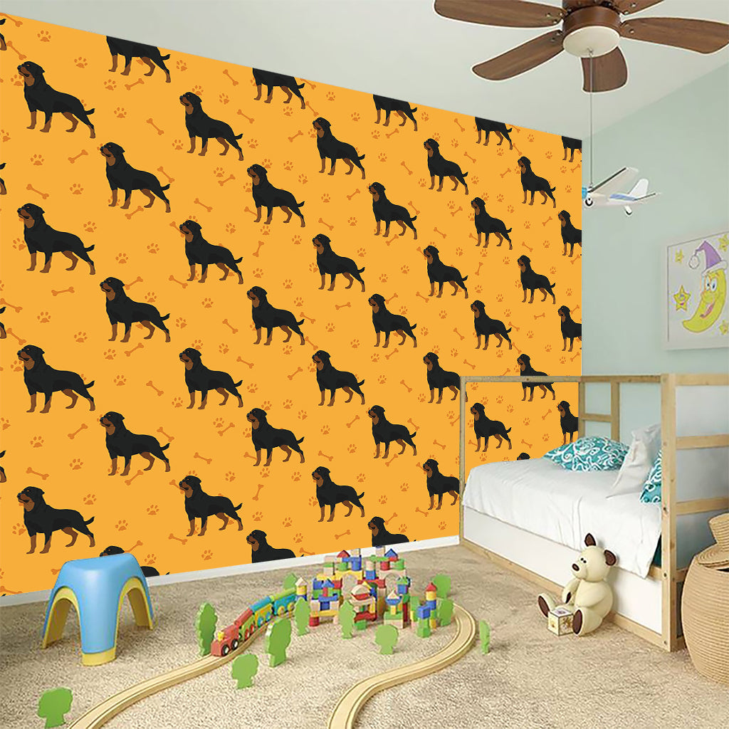 Rottweiler Dog Pattern Print Wall Sticker
