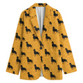 Rottweiler Dog Pattern Print Women's Blazer