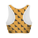 Rottweiler Dog Pattern Print Women's Sports Bra