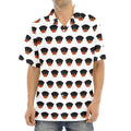Rottweiler Face Pattern Print Aloha Shirt