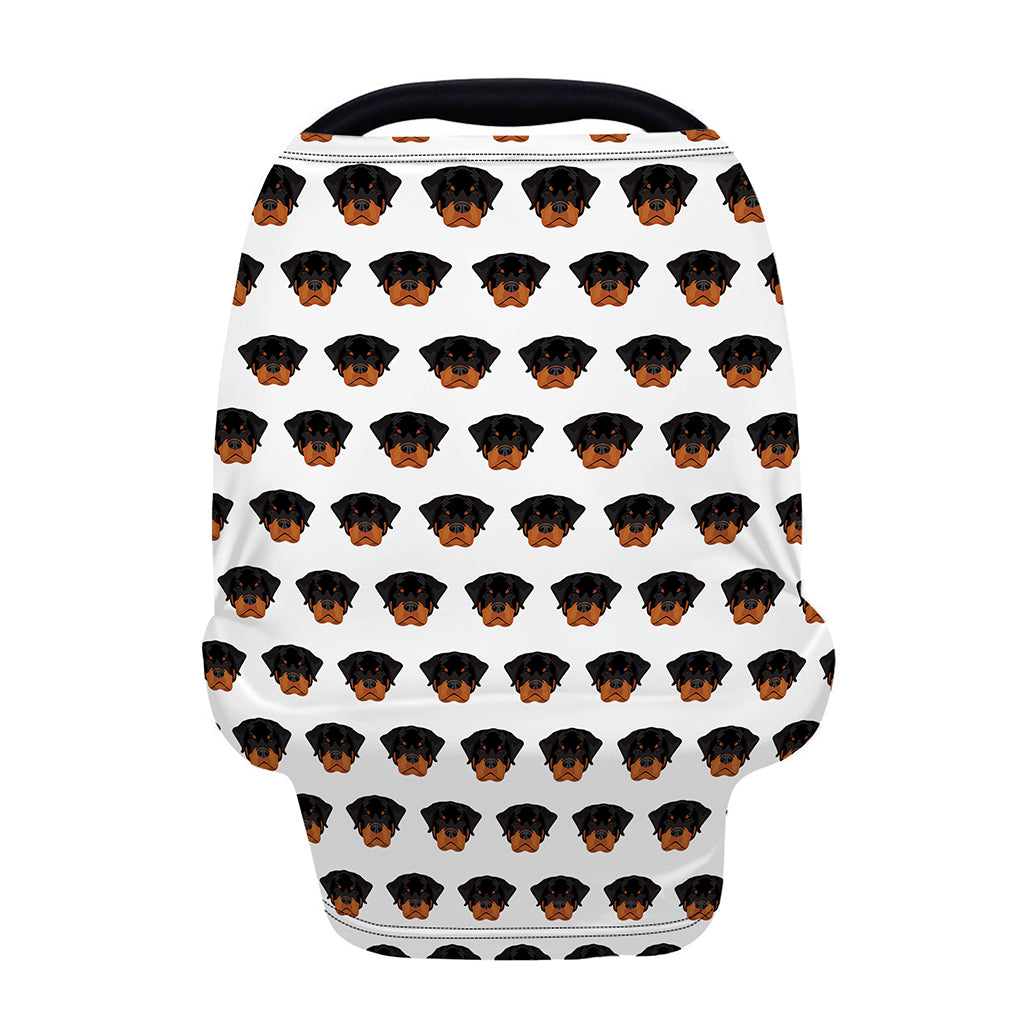 Rottweiler Face Pattern Print Baby Seat Cover