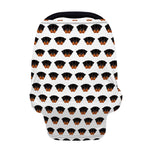Rottweiler Face Pattern Print Baby Seat Cover