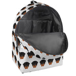 Rottweiler Face Pattern Print Backpack