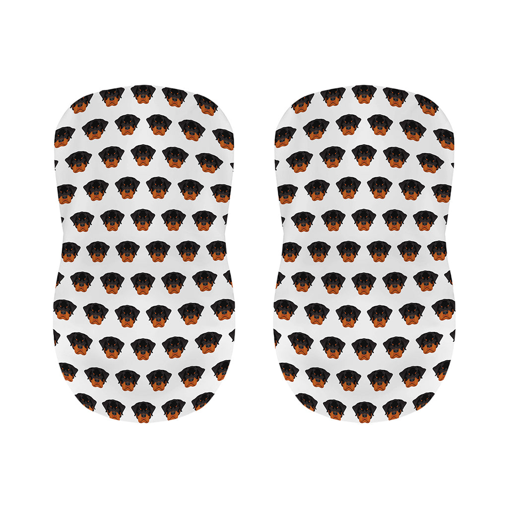 Rottweiler Face Pattern Print Bar Stool Covers
