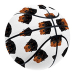 Rottweiler Face Pattern Print Basketball