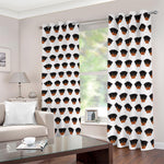 Rottweiler Face Pattern Print Blackout Grommet Curtains