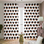 Rottweiler Face Pattern Print Blackout Pencil Pleat Curtains