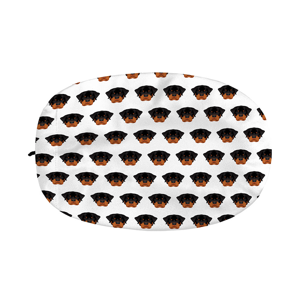 Rottweiler Face Pattern Print Car Side Mirror Covers