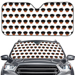 Rottweiler Face Pattern Print Car Windshield Sun Shade