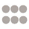 Rottweiler Face Pattern Print Coaster Set