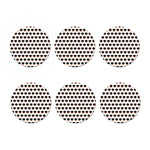 Rottweiler Face Pattern Print Coaster Set