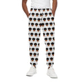 Rottweiler Face Pattern Print Cotton Sweatpants