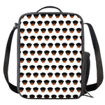Rottweiler Face Pattern Print Crossbody Lunch Bag