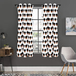 Rottweiler Face Pattern Print Curtain