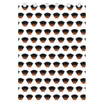 Rottweiler Face Pattern Print Curtain