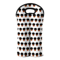 Rottweiler Face Pattern Print Double Neoprene Wine Tote