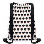 Rottweiler Face Pattern Print Drawstring Backpack