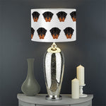 Rottweiler Face Pattern Print Drum Lamp Shade