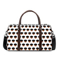 Rottweiler Face Pattern Print Duffel Bag