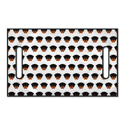 Rottweiler Face Pattern Print Golf Cart Seat Cover