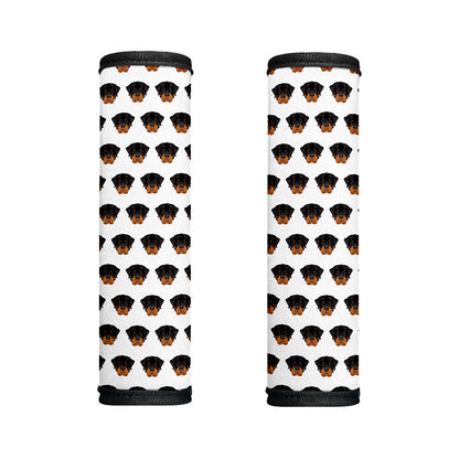 Rottweiler Face Pattern Print Handle Covers
