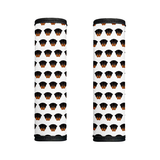 Rottweiler Face Pattern Print Handle Covers