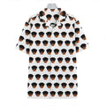 Rottweiler Face Pattern Print Hawaiian Shirt
