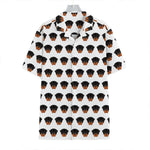 Rottweiler Face Pattern Print Hawaiian Shirt