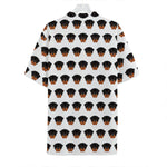 Rottweiler Face Pattern Print Hawaiian Shirt