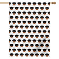 Rottweiler Face Pattern Print House Flag