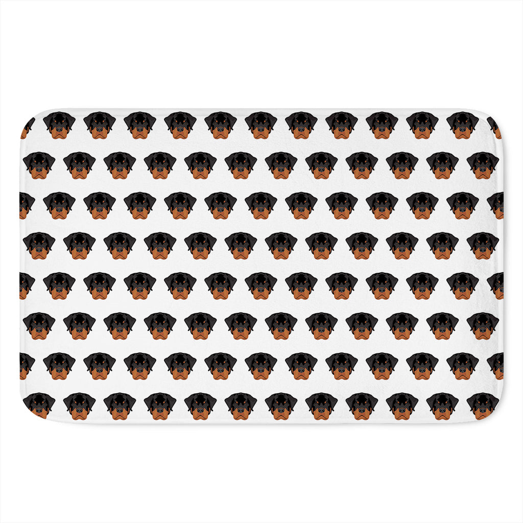 Rottweiler Face Pattern Print Indoor Door Mat