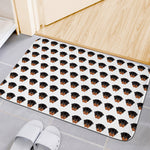 Rottweiler Face Pattern Print Indoor Door Mat