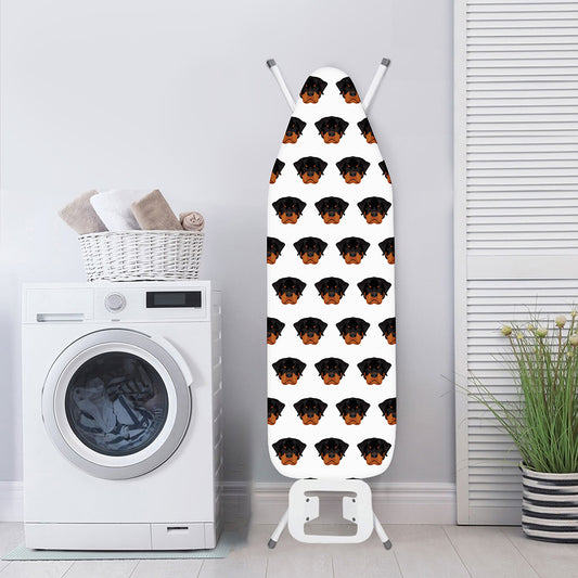 Rottweiler Face Pattern Print Ironing Board Cover