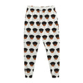 Rottweiler Face Pattern Print Jogger Pants