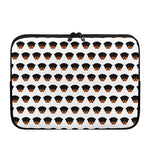 Rottweiler Face Pattern Print Laptop Sleeve