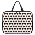 Rottweiler Face Pattern Print Laptop Sleeve With Handle