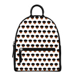Rottweiler Face Pattern Print Leather Backpack