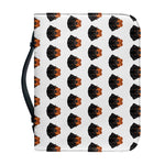 Rottweiler Face Pattern Print Leather Bible Cover