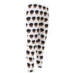 Rottweiler Face Pattern Print Men's Compression Pants