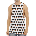 Rottweiler Face Pattern Print Men's Muscle Tank Top